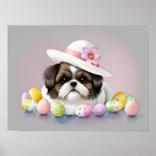 Happy Oaster Dog Poster