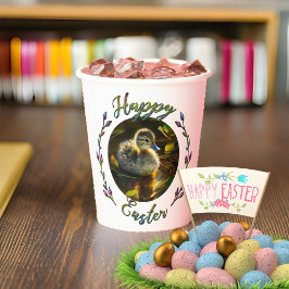 Happy Oaster Duckling and Lamb Pappbecher