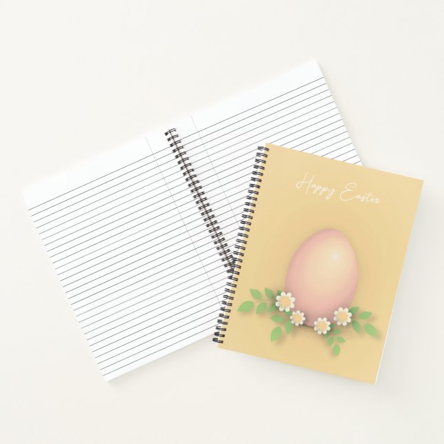 Happy Oaster Egg & Blume Notizbuch (Innenseite)