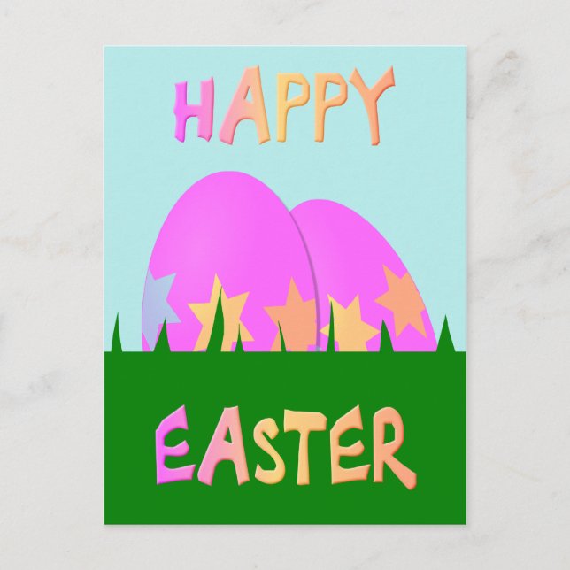 Happy Oaster Egg Postkarte (Vorderseite)