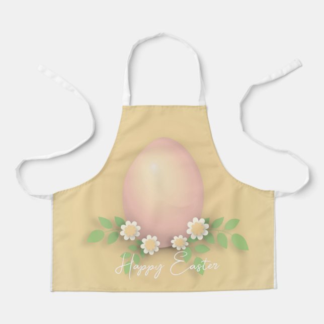 Happy Oaster Egg & Spring Blumen Schürze (Vorderseite)