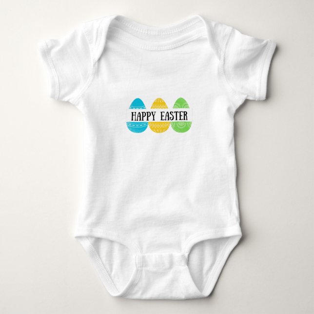 Happy Oaster Eggs 2 Baby Strampler (Vorderseite)