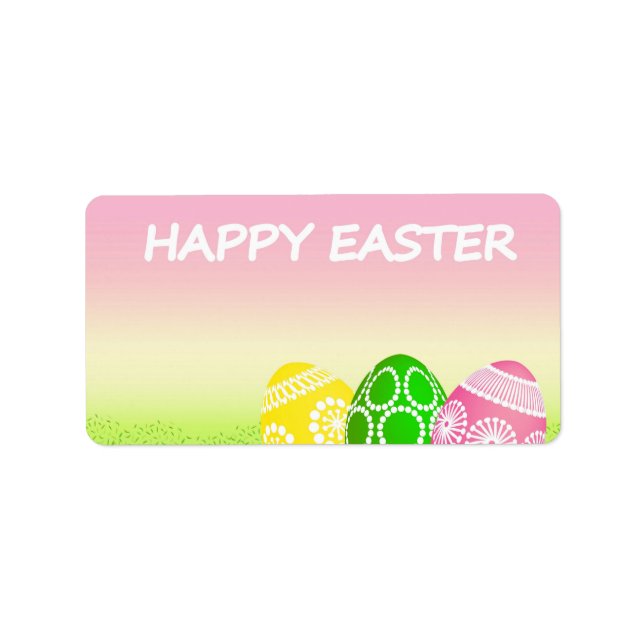 Happy Oaster Eggs Adressaufkleber (Vorne)