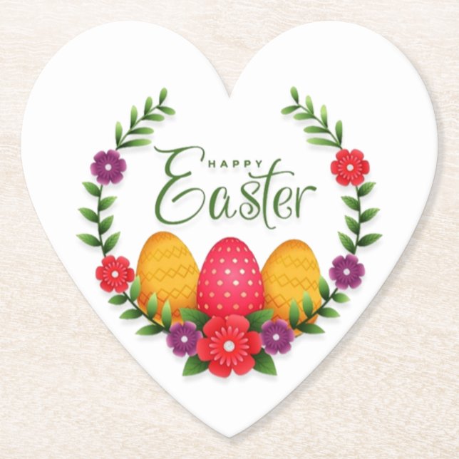 Happy Oaster Eggs Blume-23798 Untersetzer (Vorderseite)