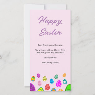Happy Oaster Eggs Feiertagskarte