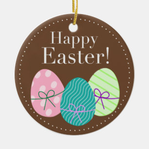 Happy Oaster Eggs Ornament Round