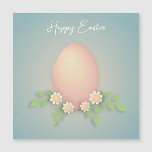 Happy Oaster Ei und daisy Blume Magnetkarte