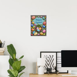 Happy Oaster - Eier in Basket Poster