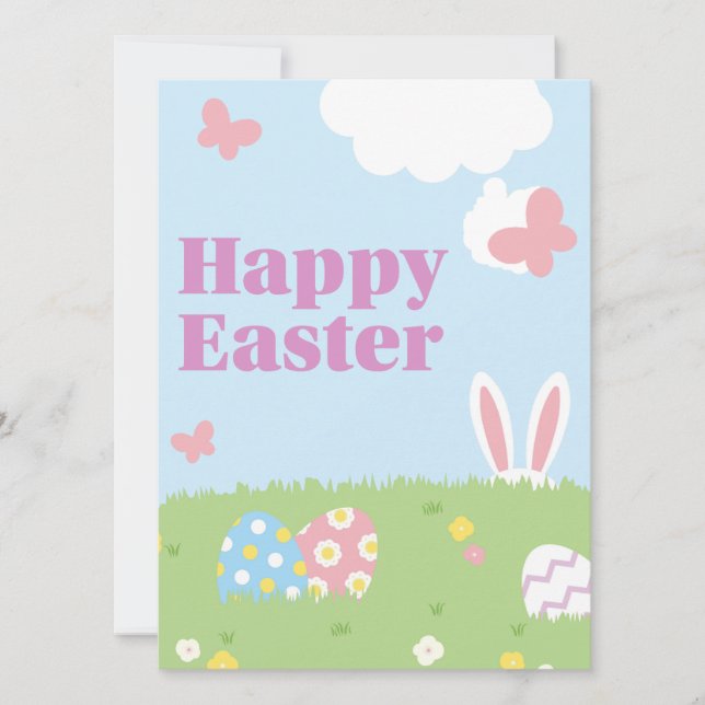 Happy Oaster Einladung (Vorderseite)