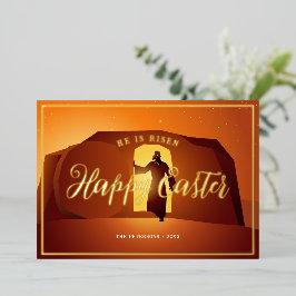 Happy Oaster | Er ist die Grußkarte. Folien Feiertagskarte
