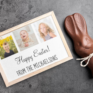 Happy Oaster Family Foto Feiertagskarte