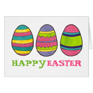 Happy Oaster farbenfroh gestrichene Eier Jagd Eier