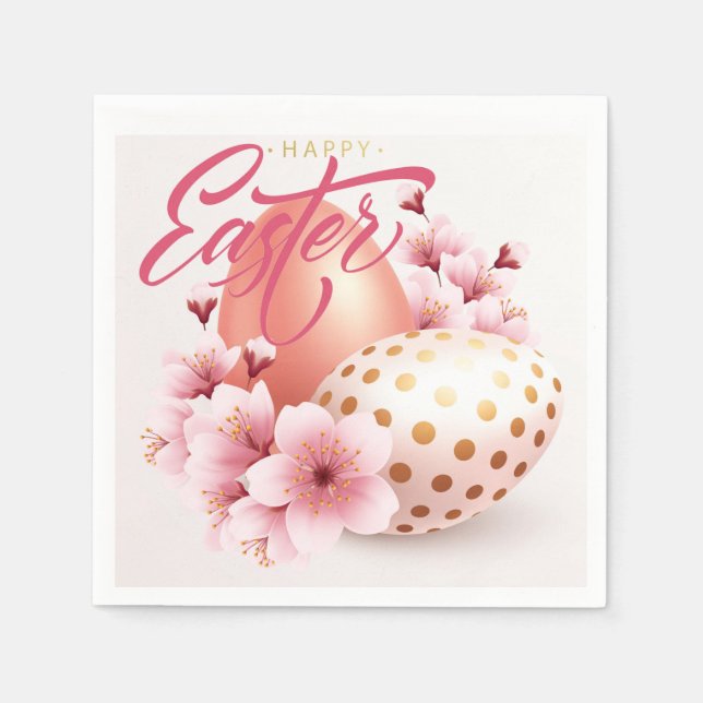 Happy Oaster Favor Bag Serviette (Vorderseite)