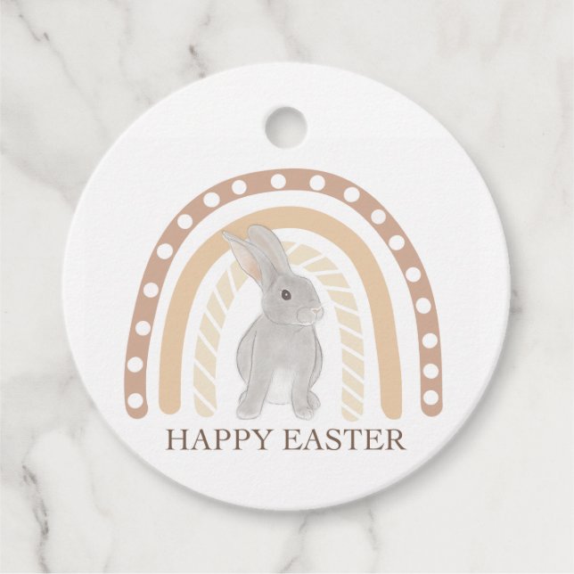 Happy Oaster Favor Tags Geschenkanhänger (Vorderseite)