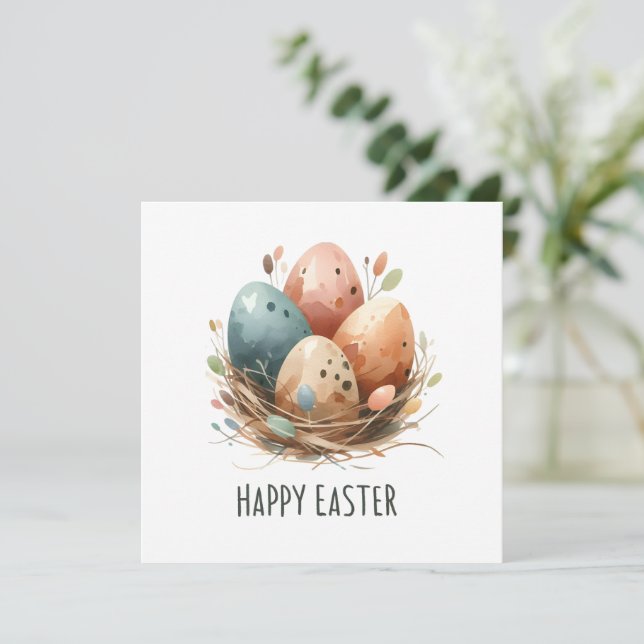 Happy Oaster Feiertagskarte (Stehend Vorderseite)
