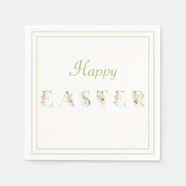 Happy Oaster Floral Print Serviette
