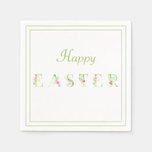 Happy Oaster Floral Print Serviette