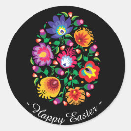 😍 Happy Oaster (Folklore) anpassbar Runder Aufkleber