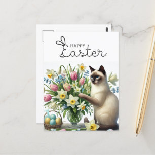 Happy Oaster for Cat Lovers Postkarte