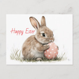 Happy Oaster - Funny Bunny mit Egg Delight Postkarte