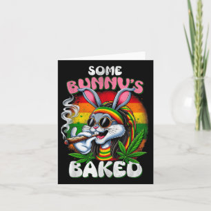 Happy Oaster Funny Smoking Osterfeier Bunny Men Da Karte