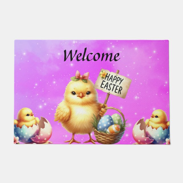 Happy Oaster Fußmatte (Vorderseite)