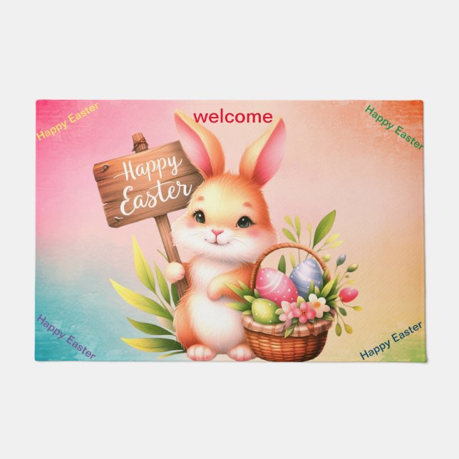 Happy Oaster Fußmatte (Vorderseite)