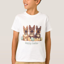 Happy Oaster German Shepherd Hogs T-Shirt