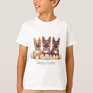 Happy Oaster German Shepherd Hogs T-Shirt