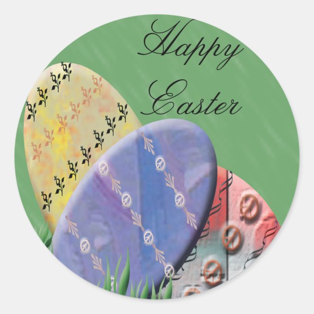 Happy Oaster Gift Labels Runder Aufkleber (Vorderseite)