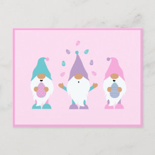 Happy Oaster Gnome Juggling Ostereier Postkarte