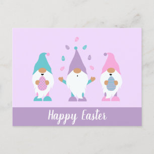 Happy Oaster Gnome Juggling Ostereier Postkarte