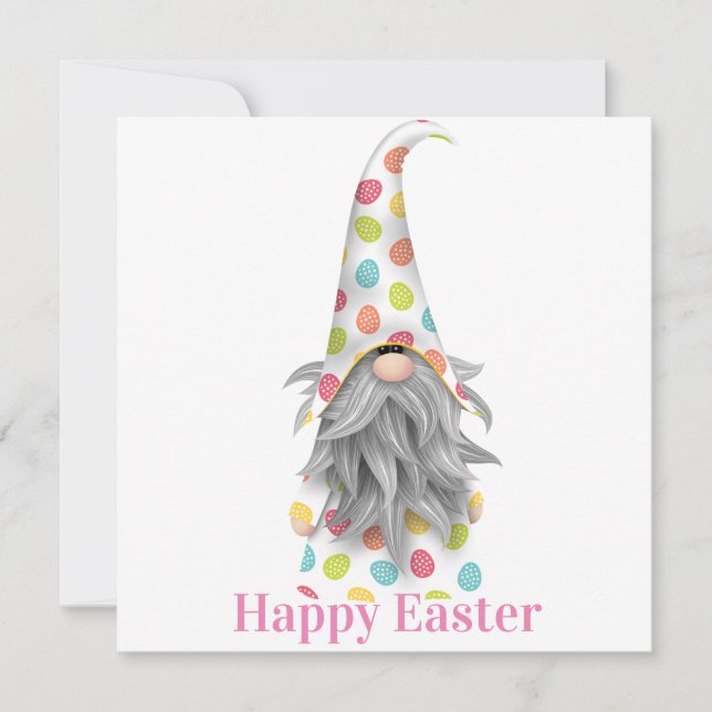 Happy Oaster Gnome Karte (Vorderseite)