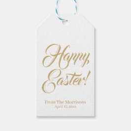 Happy Oaster Gold, kundenspezifische Schrift elega Geschenkanhänger