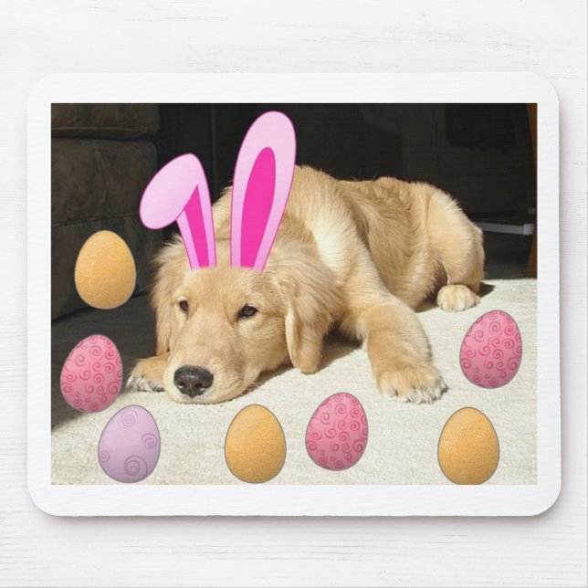 Happy Oaster Golden Retriever Mousepad (Vorne)