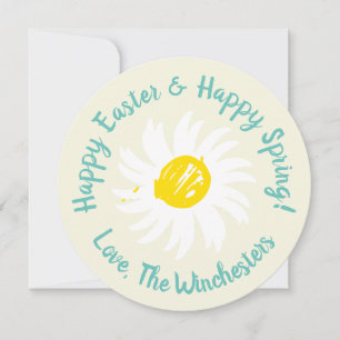 Happy Oaster Happy Spring benutzerdefinierte Skrip Karte