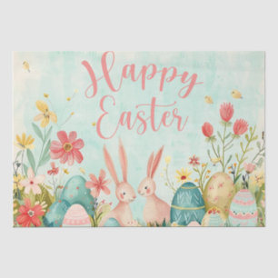 Happy Oaster Hellgrün Aquarell Seidenpapier