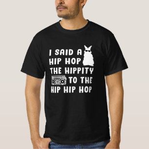 Happy Oaster Hip Hop Bunny Easter Egg Funny Gift T-Shirt