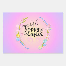 Happy Oaster Hübsch Pastel Geschenkpapier Set