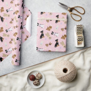 Happy Oaster Hunde Geschenkpapier