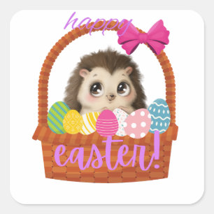 Happy Oaster Igel Sticker