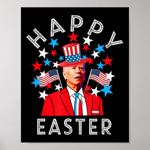 Happy Oaster Joe Biden 4. Juli Memorial Indepe Poster