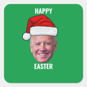 Happy Oaster Joe Biden 4. Juli Quadratischer Aufkleber