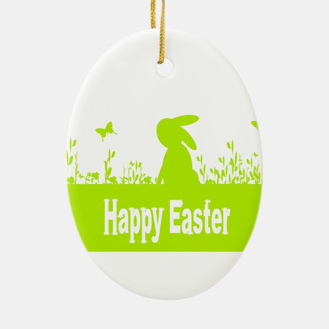Happy Oaster Keramikornament (Hinten)