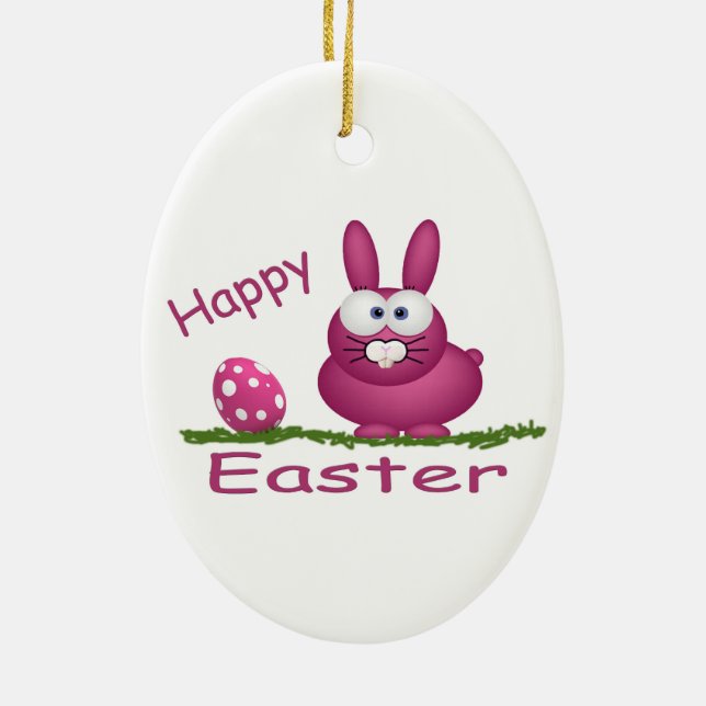 Happy Oaster Keramikornament (Hinten)