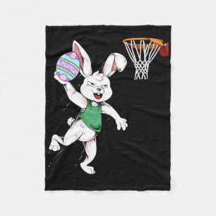 Happy Oaster Kids Boys Bunny Dunk Bysketbyll Easte Fleecedecke