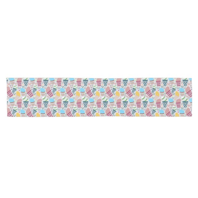 Happy Oaster Kurzer Tischläufer (Horizontal)