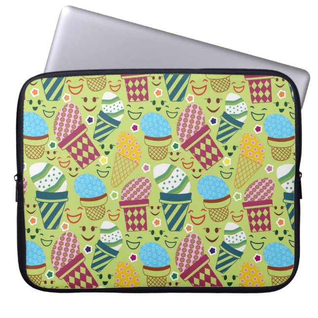 Happy Oaster Laptopschutzhülle (Vorderseite)