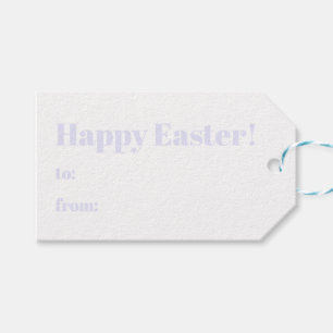 Happy Oaster Lavendel von der modernen Typografie Geschenkanhänger