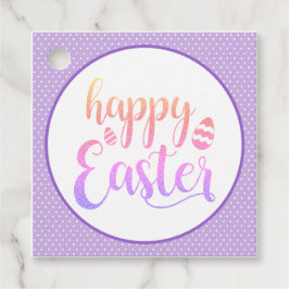 Happy Oaster Lila Easter Egg Hunt Party Geschenkanhänger